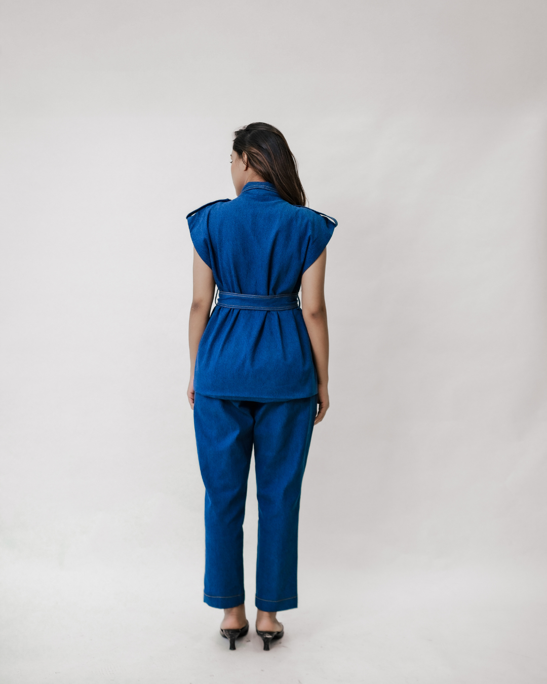 Indigo Wrap Co-ord
