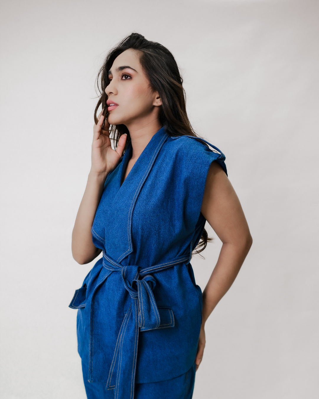 Indigo Wrap Co-ord