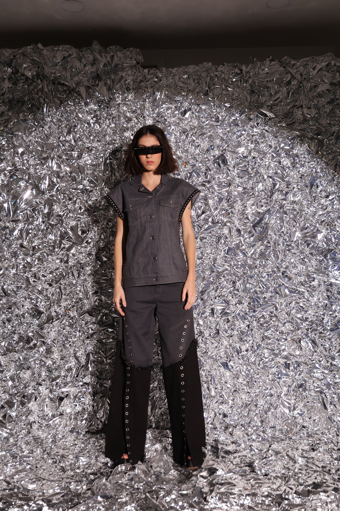 Silver Lined Vest Shaket
