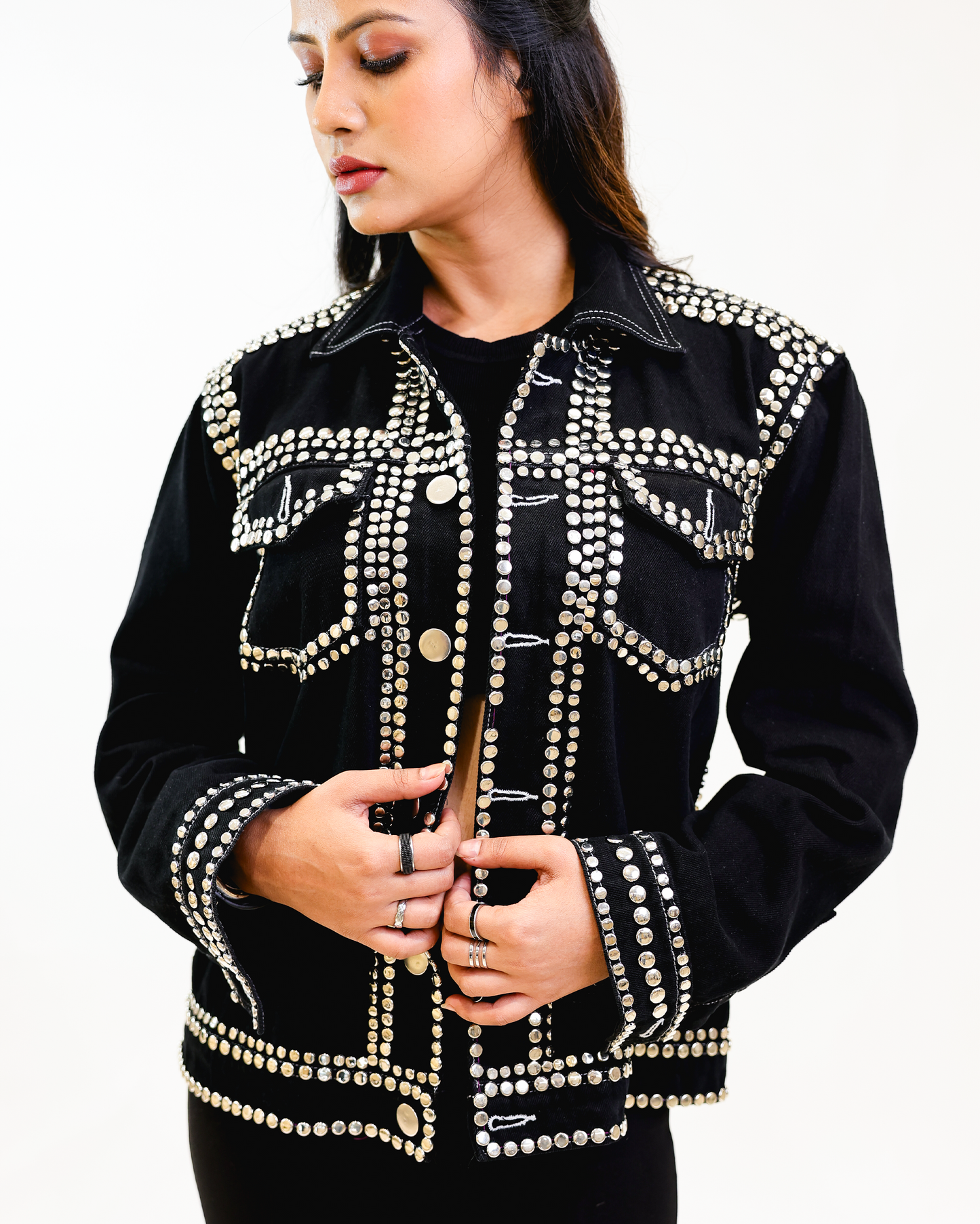 Metallic Power Jacket