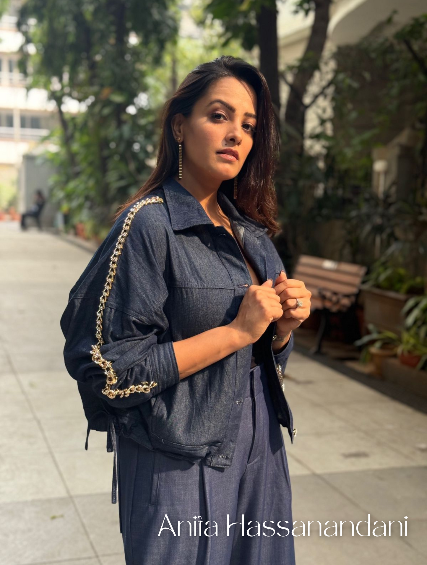 Anita Hassanandani Reddy in the Urban Drip Cord Set by Noa - Made with love