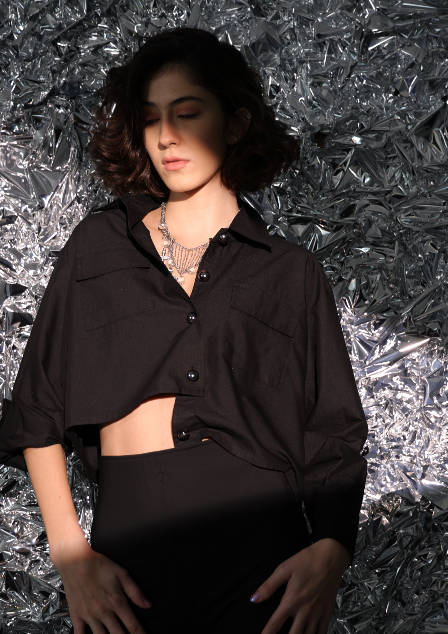 Lightwave Cropped Shirt