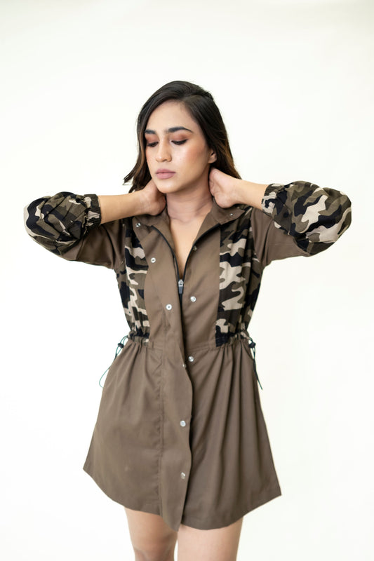 Camo Chic Shirt Dress