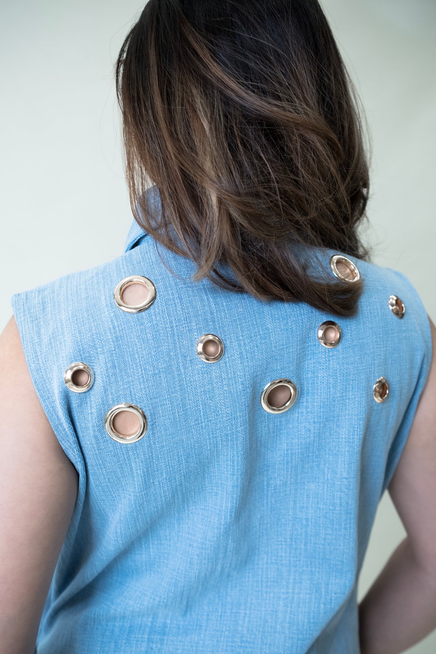 Eyelet Detail Shirt Dress
