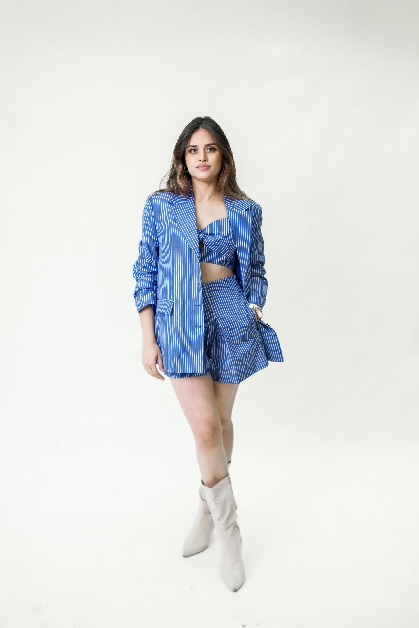 Azure Stripe Set