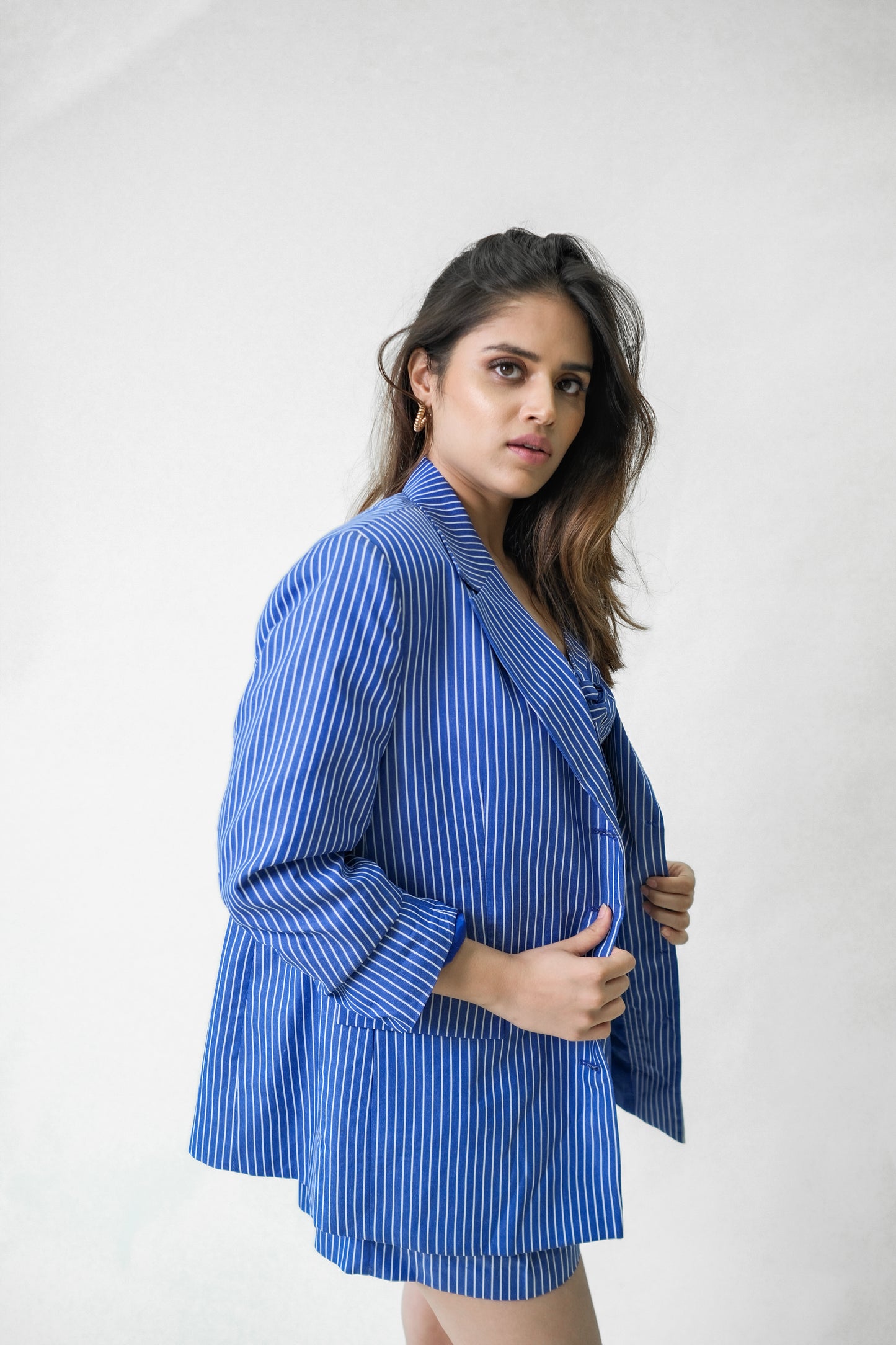 Azure Stripe Set