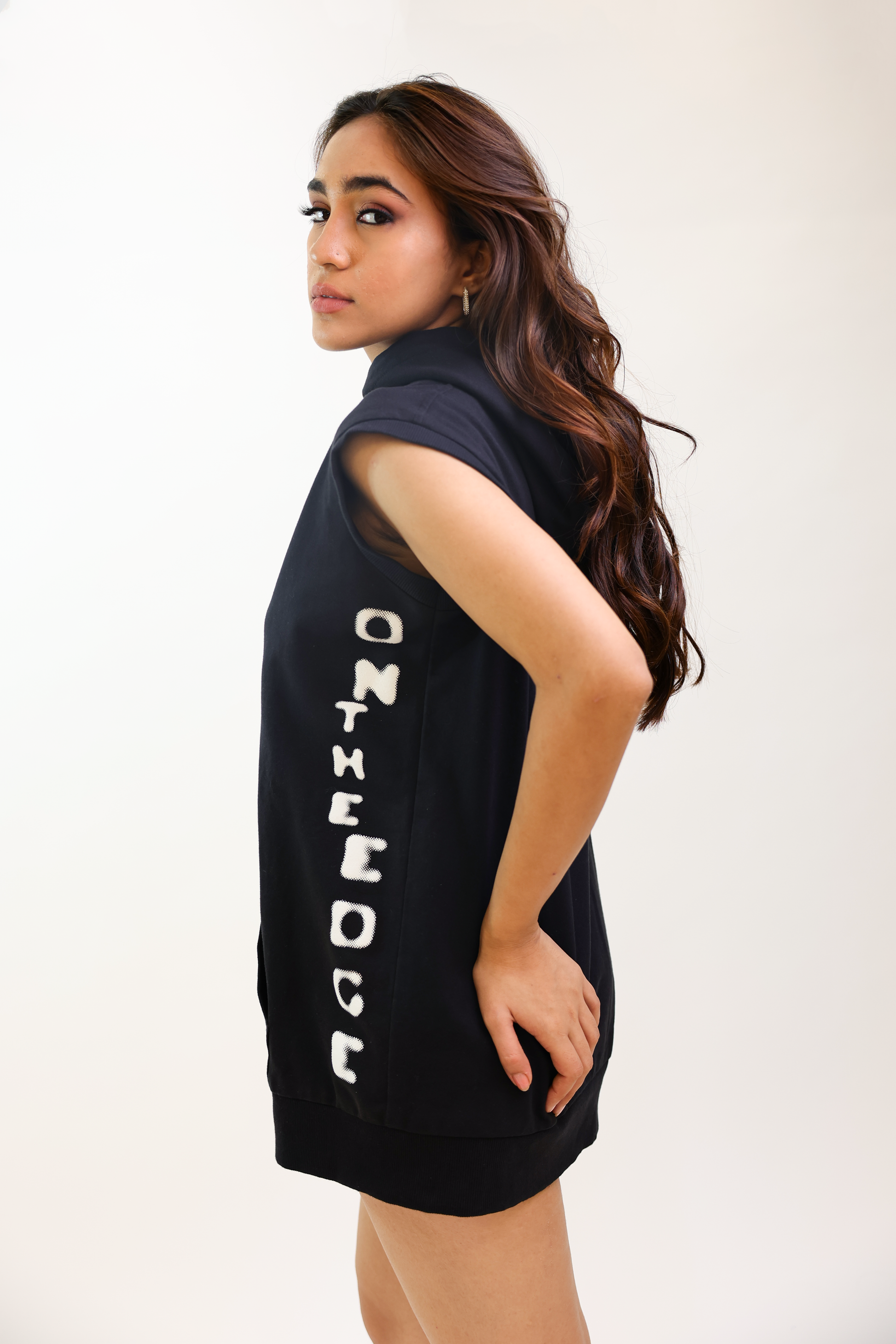 Black Hoodie Dress NOA - Made with Love Black Hoodie Dress NOA - Made with Love
