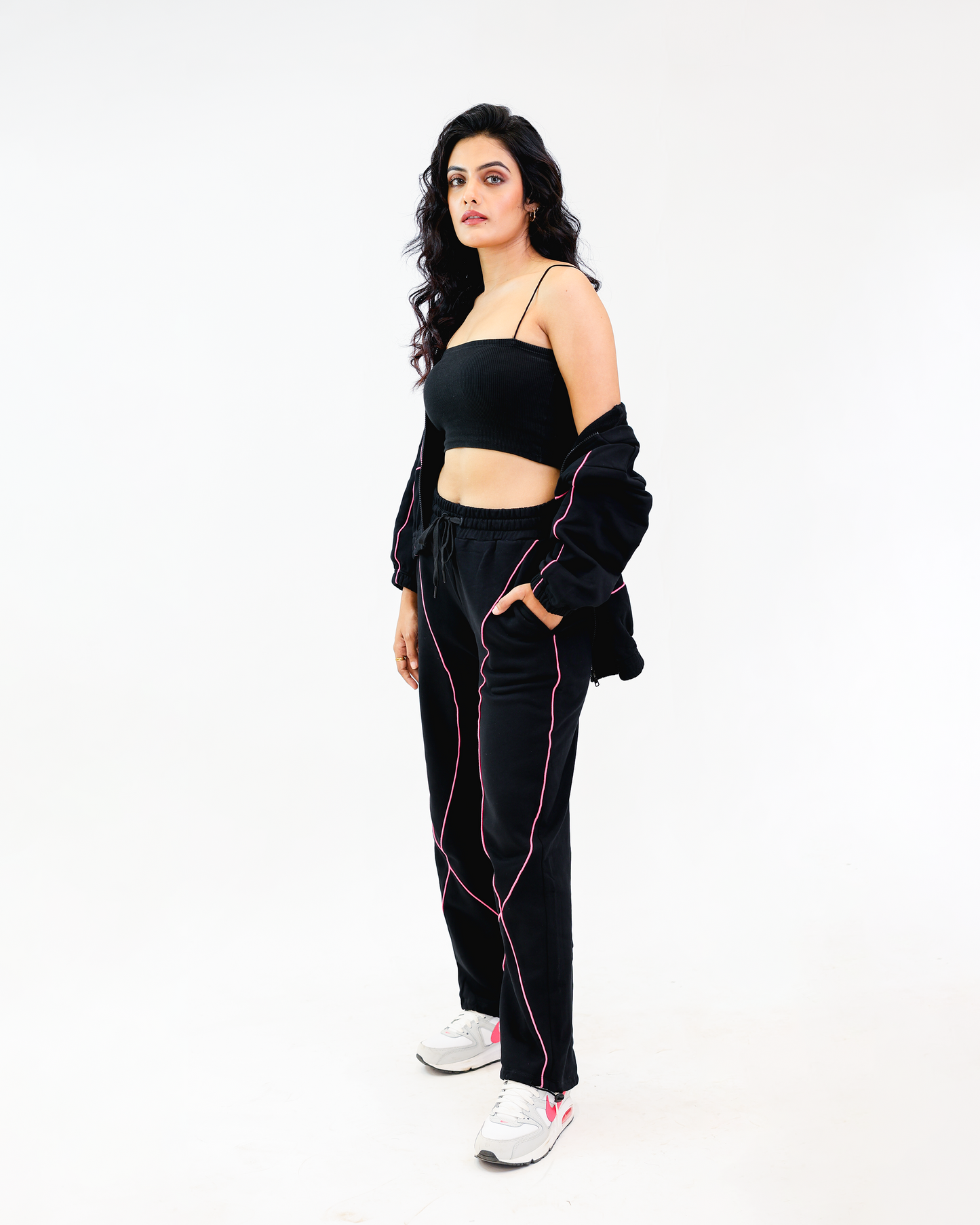 Pink Edge Jogger Coord set by Noa- Made with Love