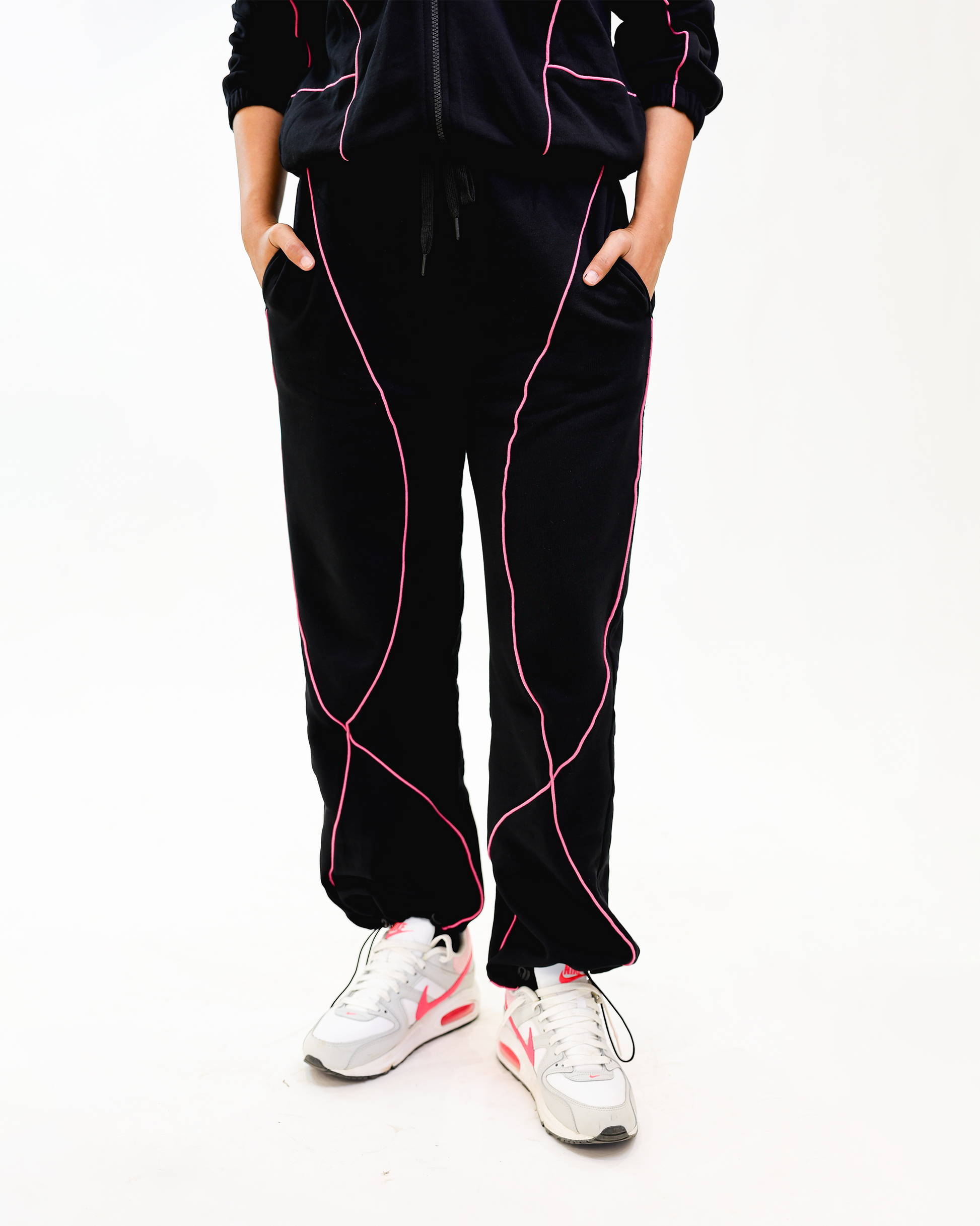 Pink Edge Jogger Pants by Noa- Made with Love